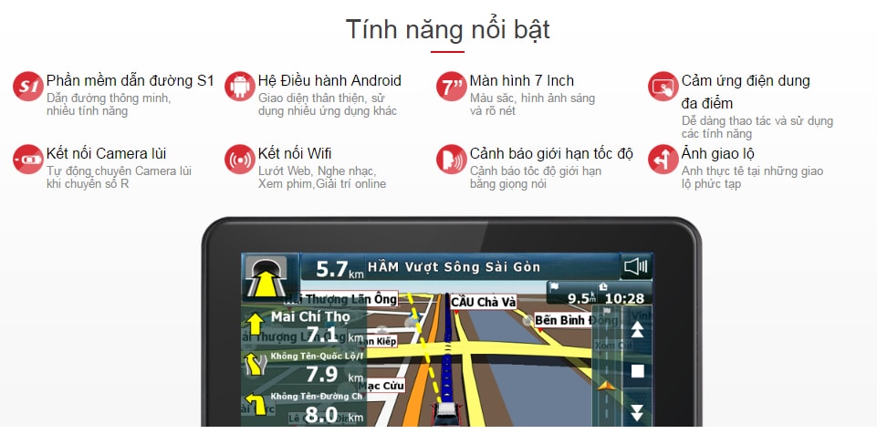Thiết bị định vị dẫn đường Vietmap B70