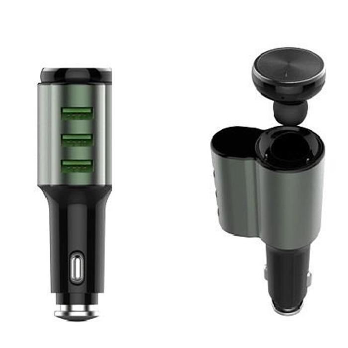 Tai nghe bluetooth kiêm tẩu dock sạc nhanh cho ôtô LDNIO CM21 chính hãng