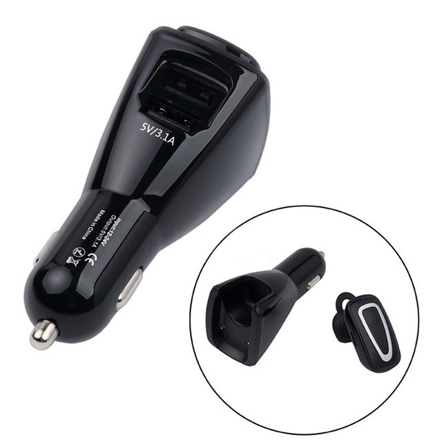 Tẩu sạc ôtô kiêm tai nghe bluetooth cho xe hơi HA-C02 giá rẻ