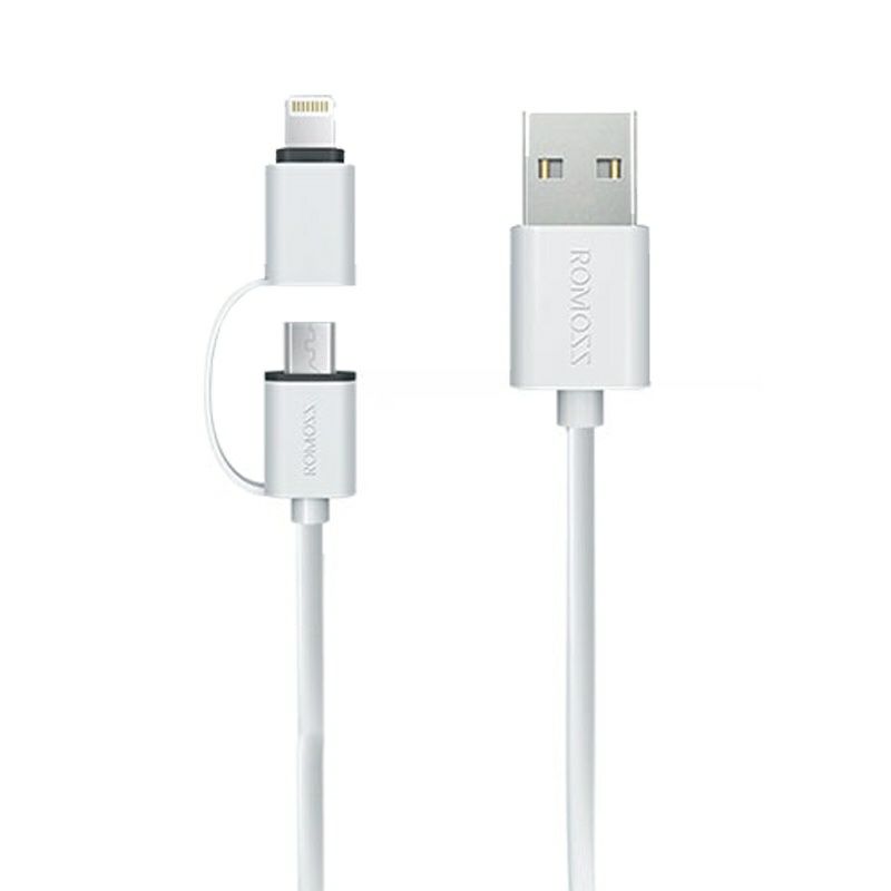 Cáp 2 in 1 ROMOSS ( iPhone, Samsung) Chính Hãng