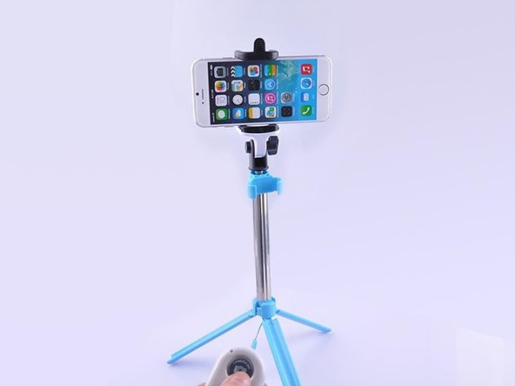 Gậy chụp hình kiêm giá đỡ 3 chân có remote BB262