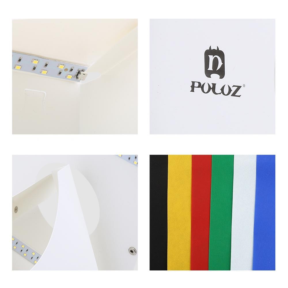 Hộp chụp ảnh sản phẩm mini có đèn một Led SM552