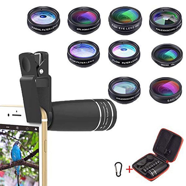 Lens Marco Chụp Cận Cảnh Và Góc Rộng Apexel APL-DG10 10 IN 1