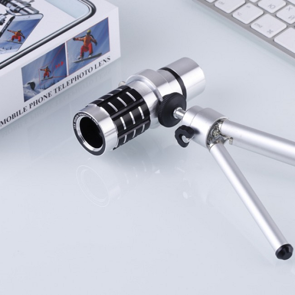 Ống kính zoom tele 12x hỗ trợ xóa phông cho điện thoại H5 - Có Tripod