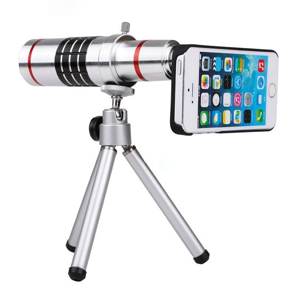 Ống kính lens camera tele zoom 18x cho smart phone H7 - Có Tripod