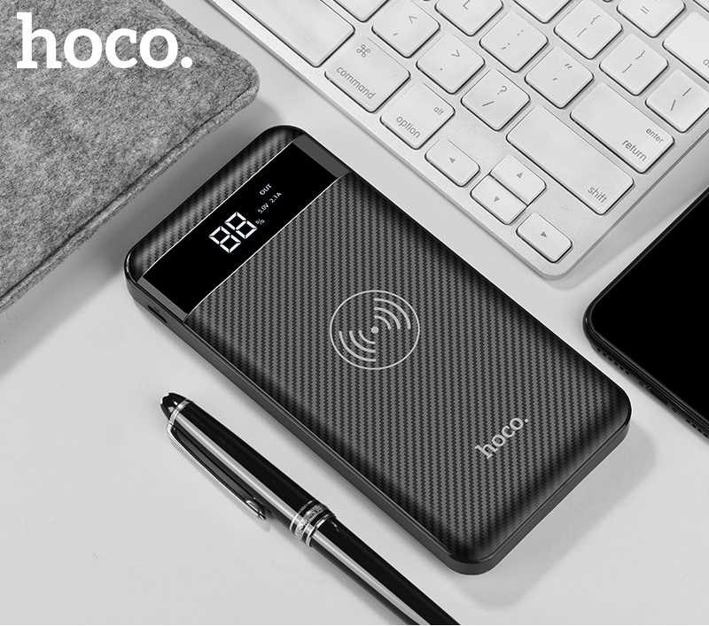 Pin dự phòng 10000 Mah hỗ trợ sạc không dây HOCO J11 [CHÍNH HÃNG]