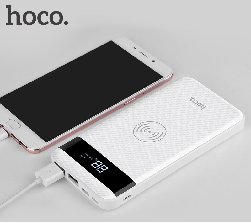 Pin dự phòng 10000 Mah hỗ trợ sạc không dây HOCO J11 [CHÍNH HÃNG]