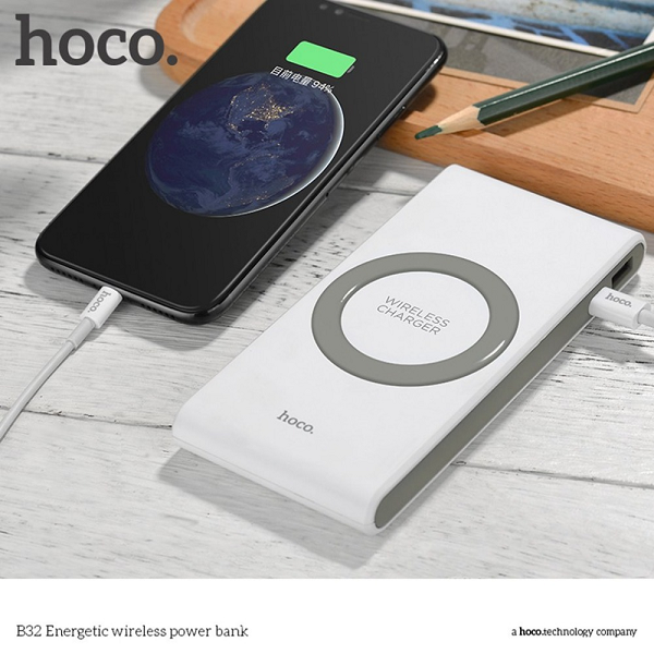 Pin dự phòng hỗ trợ sạc không dây Hoco B32 8000 MAh