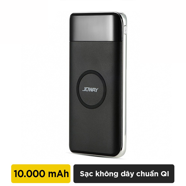 Pin dự phòng kiêm sạc không dây JOWAY JP150 chuẩn QI 10000mAh
