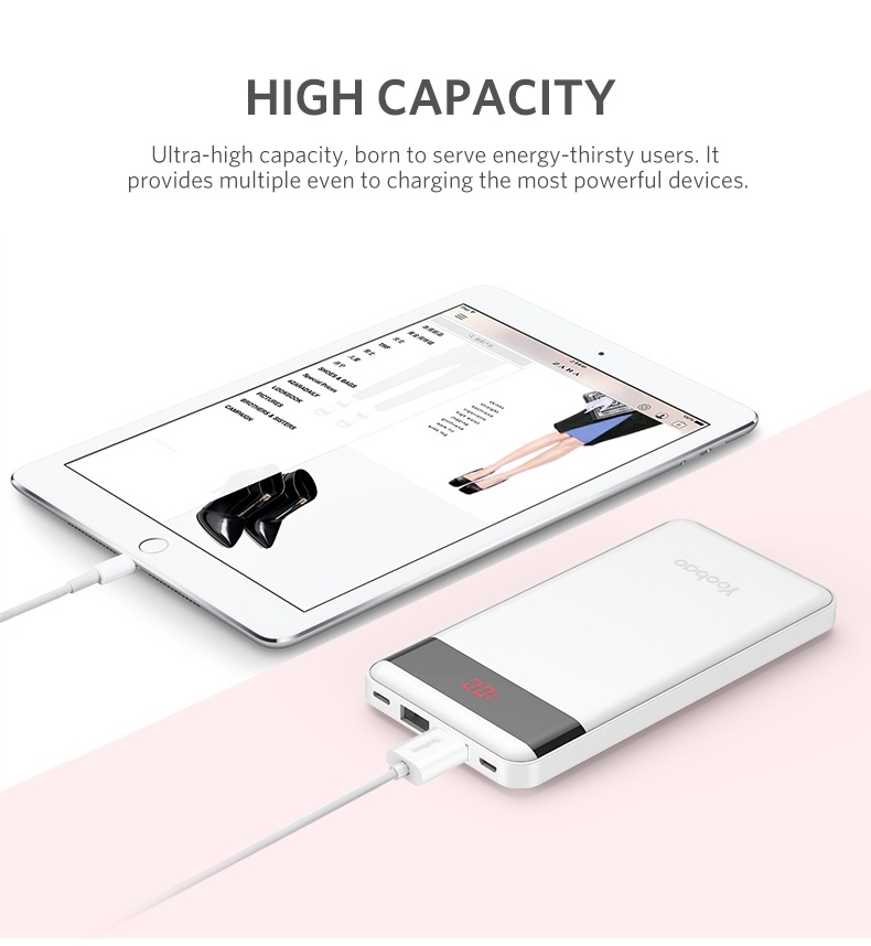 Pin sạc dự phòng Yoobao P10000L 10000mAh [CHÍNH HÃNG]