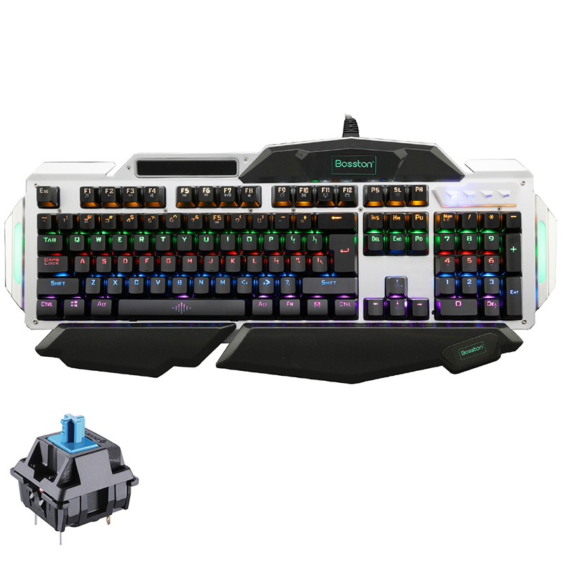 Bàn phím cơ Bosston 915 LED - Gaming Gear bán để tay ấn tượng