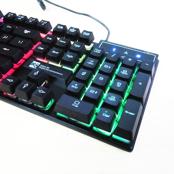 Bàn phím giả cơ chuyên Game Led 7 màu R8 1822