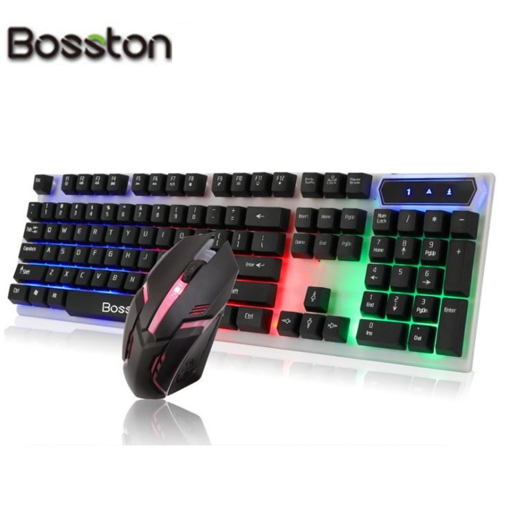 Combo bàn phím giả cơ và chuột BOSSTON 8310 LED dành cho Game thủ