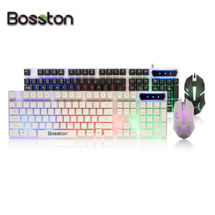 Combo bàn phím giả cơ và chuột BOSSTON 8310 LED dành cho Game thủ
