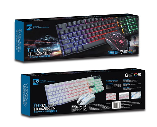 [DEAL SỐC] Combo Bàn phím giả cơ và Chuột chuyên game R8 1910 Led 7 màu có dây