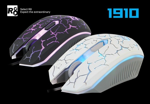 [DEAL SỐC] Combo Bàn phím giả cơ và Chuột chuyên game R8 1910 Led 7 màu có dây