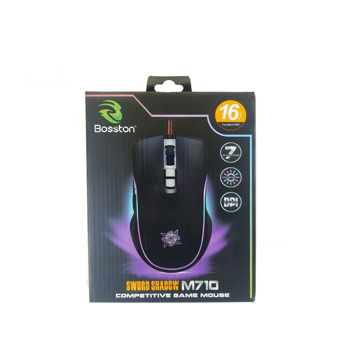 Chuột Bosston M710 chuyên game  LED RGB ấn tượng