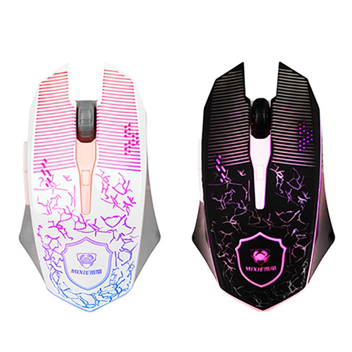 Chuột không dây Mixiem 4D game LED 7 màu