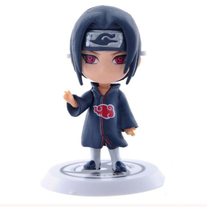 Bộ 6 tương nhân vật Naruto Chibi N3 - 7cm trang trí góc Gaming