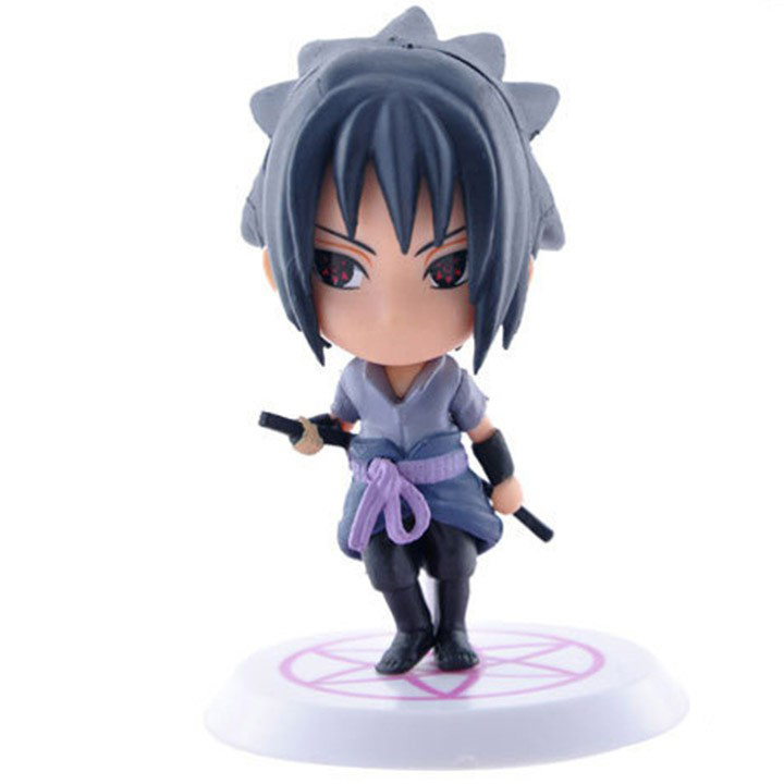 Bộ 6 tương nhân vật Naruto Chibi N3 - 7cm trang trí góc Gaming