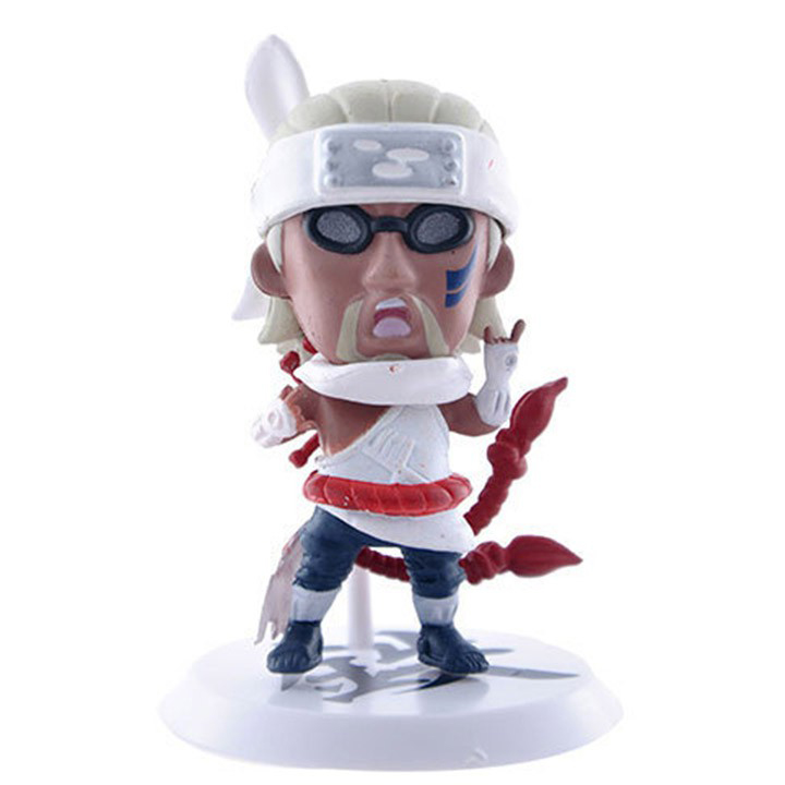 Bộ 6 tương nhân vật Naruto Chibi N3 - 7cm trang trí góc Gaming