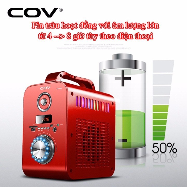 Loa Bluetooth CV330 Có Remote