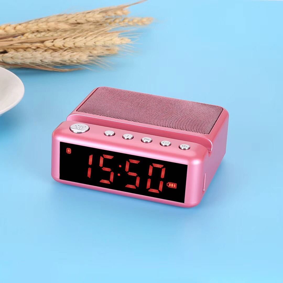 Loa Bluetooth Mini G24 có đồng hồ led báo thức - Kiêm giá đỡ điện thoại