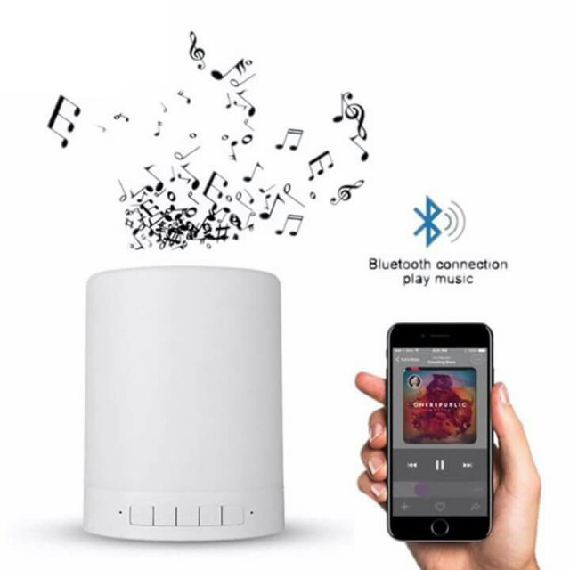 Loa bluetooth mini Y02 đèn cảm ứng 7 màu