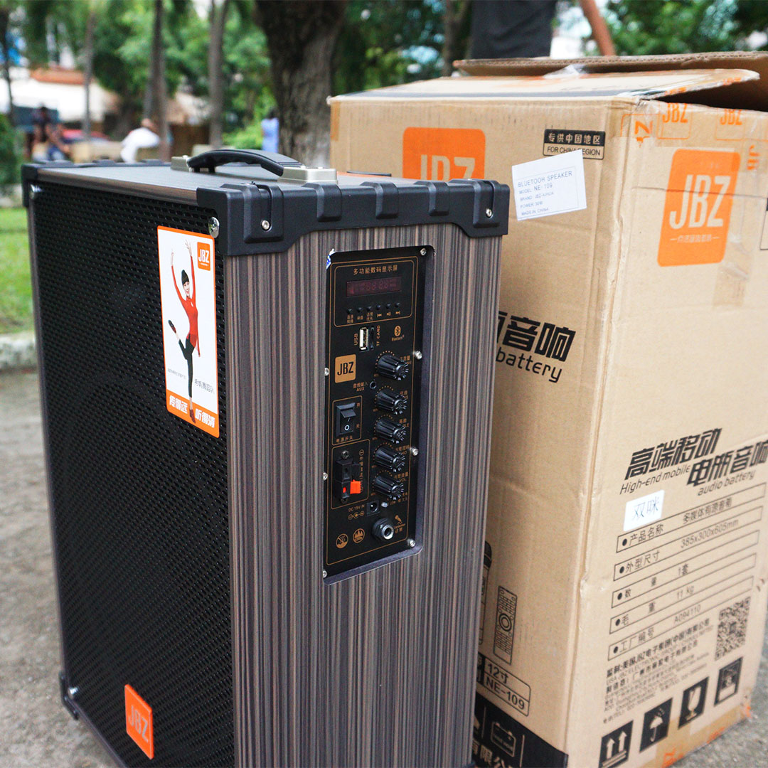 Loa kéo di động JBZ NE 109 tặng kèm 2 micro không dây