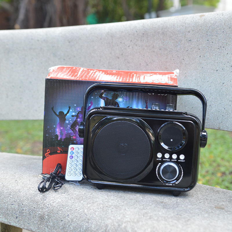 Loa bluetooth karaoke CV 309 - tặng kèm micro có dây