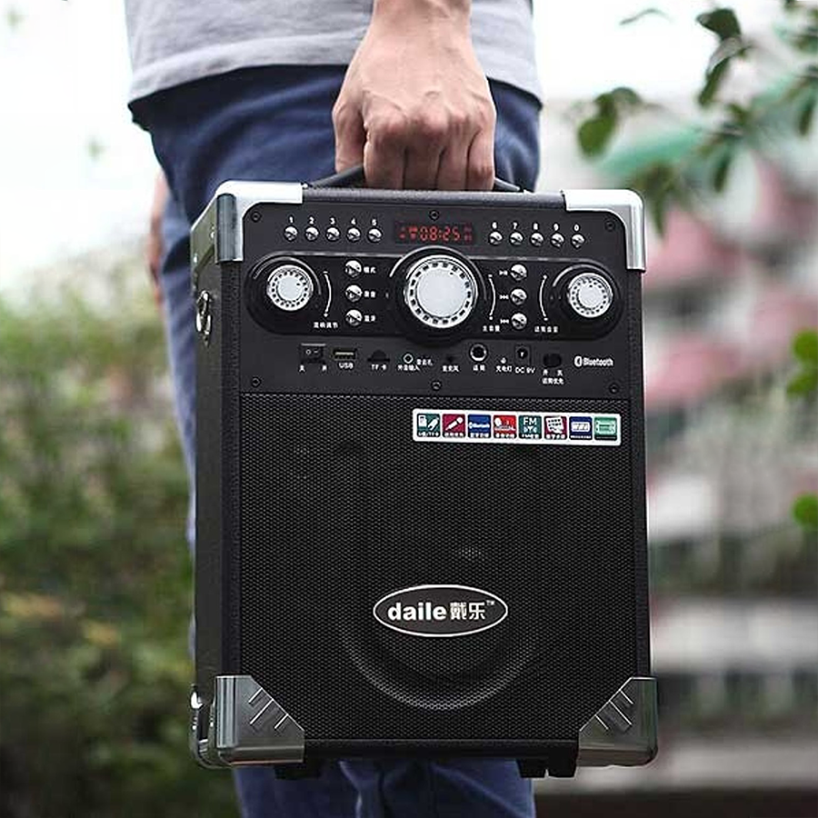 Loa karaoke xách tay di động Daile S8 - Tặng mic không dây