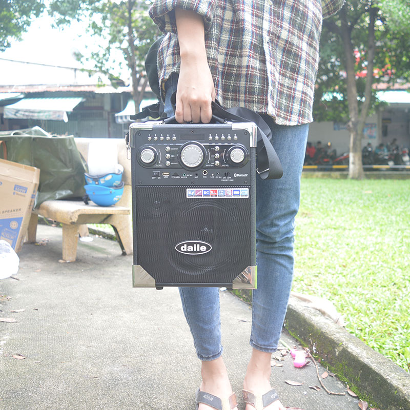 Loa karaoke xách tay di động Daile S8 - Tặng mic không dây