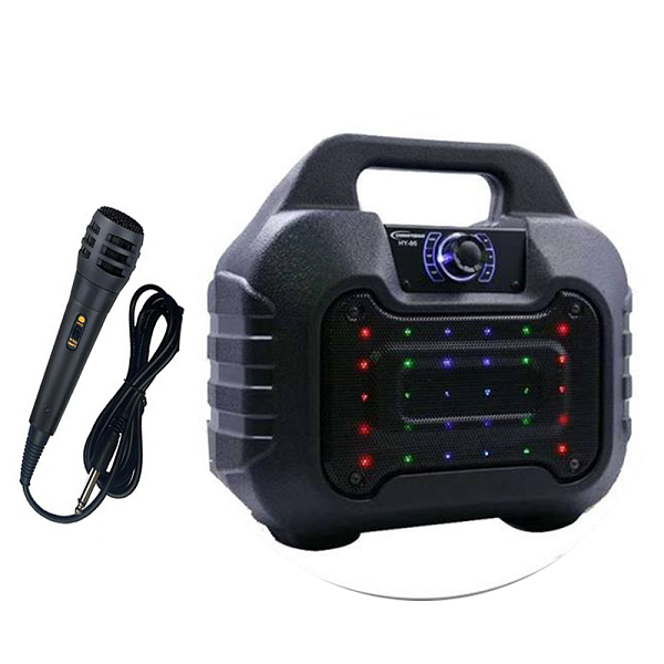 Loa xách tay Bluetooth hát karaoke HY 05 - Tặng kèm 1 mic dây