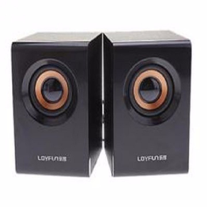 Loa cho máy tính tính mini 2.0 bằng gỗ cực hay