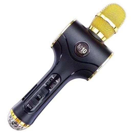 Mic hát karaoke cao cấp TX M10 Đèn Led 2 loa kép