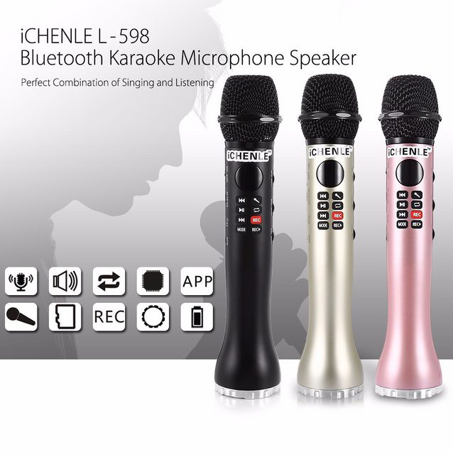 Mic kèm loa LS598 Hút âm đỉnh [Ghi Âm Phím Nóng]