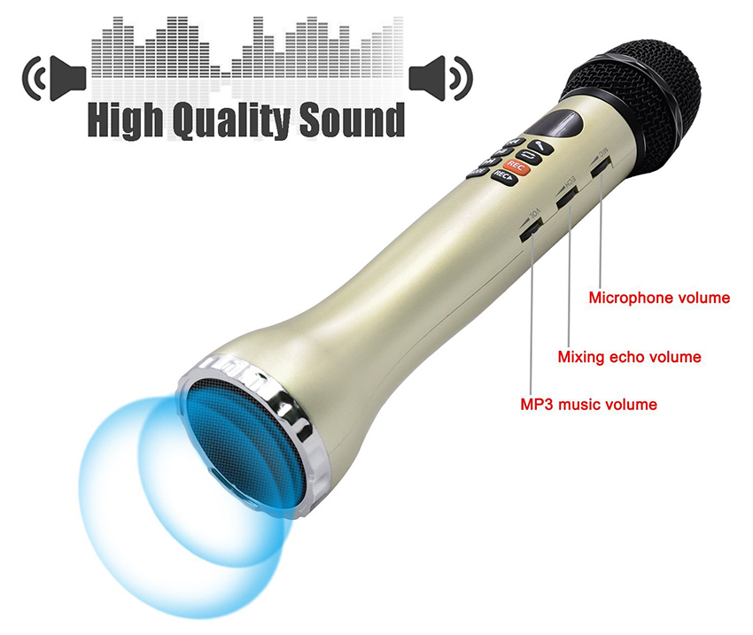 Mic kèm loa LS598 Hút âm đỉnh [Ghi Âm Phím Nóng]