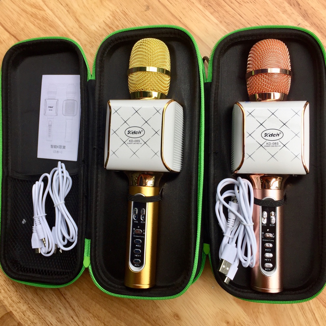 Micro bluetooth 3 trong 1 hát karaoke KD08S