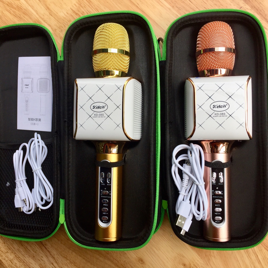 Micro bluetooth 3 trong 1 hát karaoke KD08S