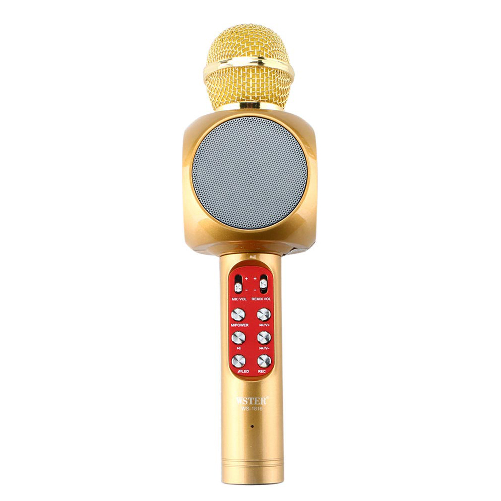Micro Karaoke kèm loa wster WS 1816 led  7 màu