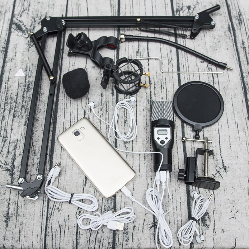 Bộ micro karaoke thu âm M5 - Bán hàng online cực tốt