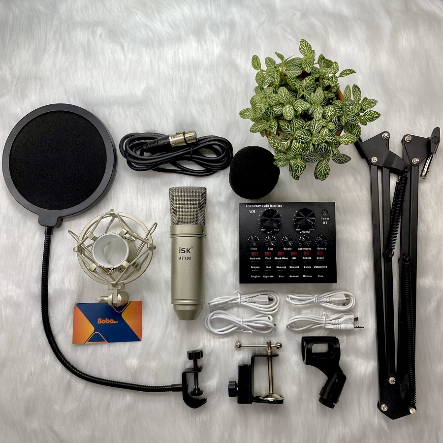 Bộ micro livestream isk at100 tại nhà giá rẻ chất lượng cao