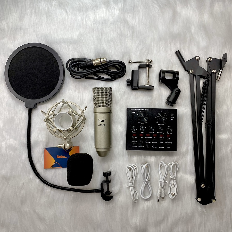 Bộ micro livestream isk at100 tại nhà giá rẻ chất lượng cao