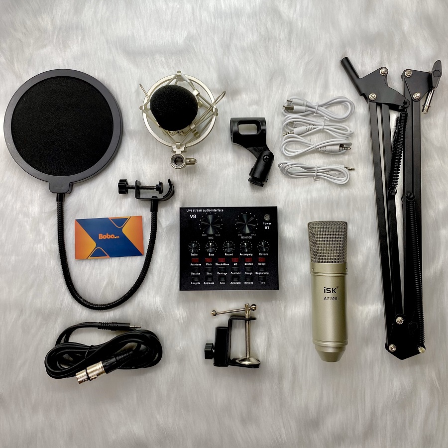 Bộ micro livestream isk at100 tại nhà giá rẻ chất lượng cao