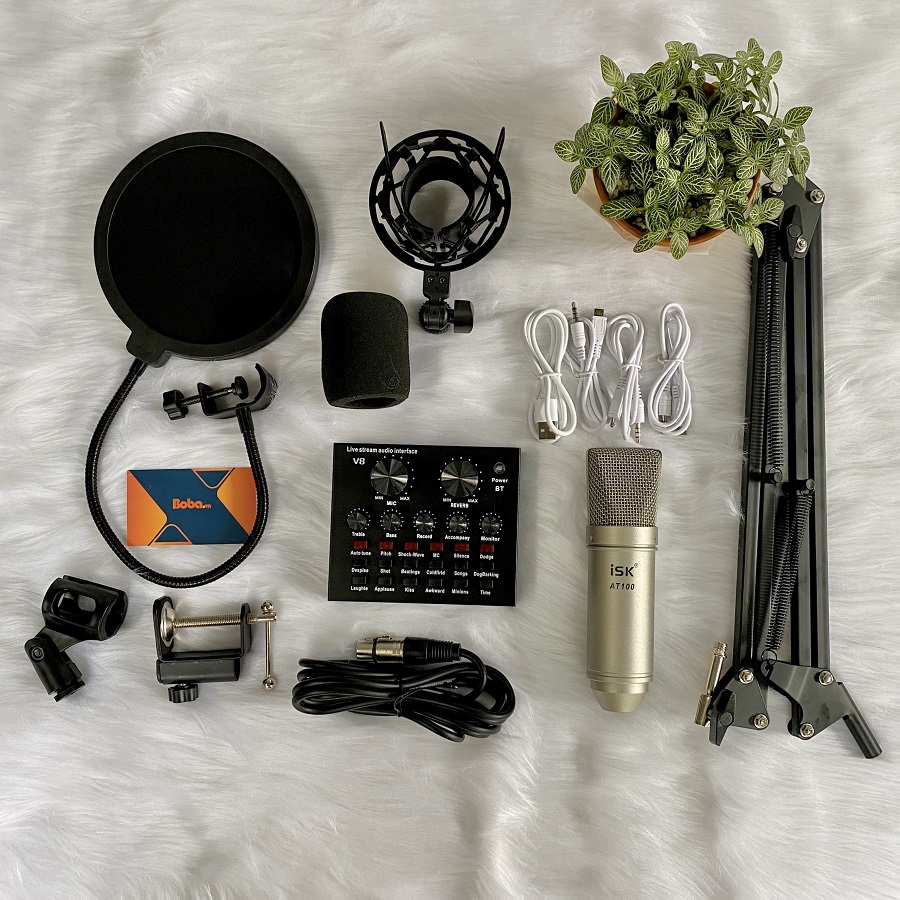 Bộ micro livestream isk at100 tại nhà giá rẻ chất lượng cao