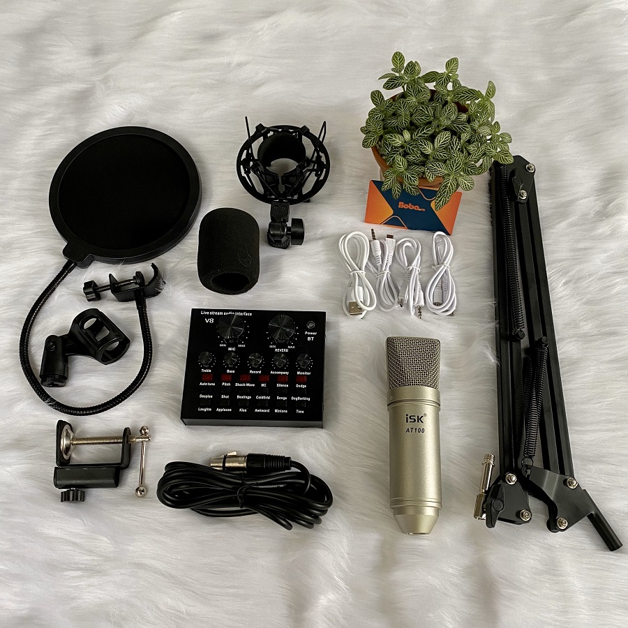 Bộ micro livestream isk at100 tại nhà giá rẻ chất lượng cao