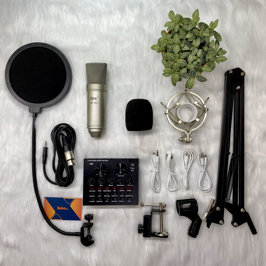Bộ micro livestream isk at100 tại nhà giá rẻ chất lượng cao