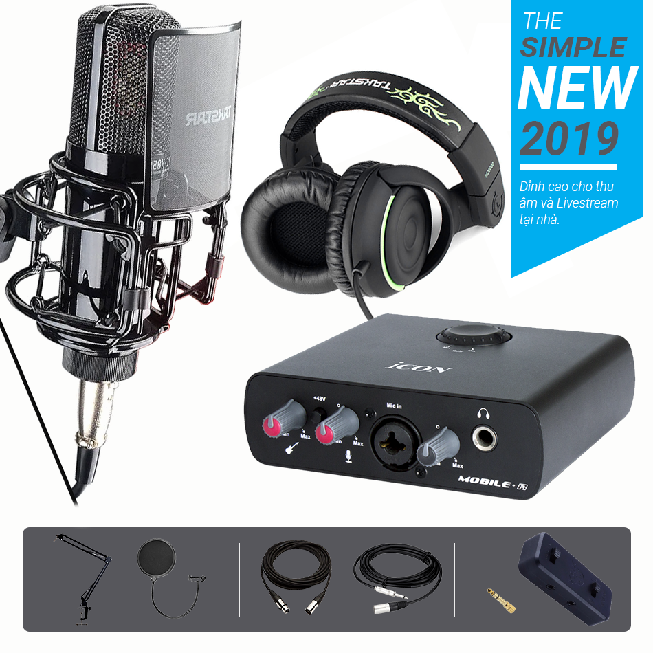 Combo hát live đỉnh cao PC K850 Icon Mobile R HD6000 và chân màn kẹp Full