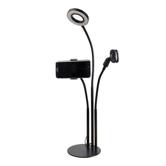 Chân đế để bàn gắn micro thu âm MB5 - 3 IN 1 có đèn Led