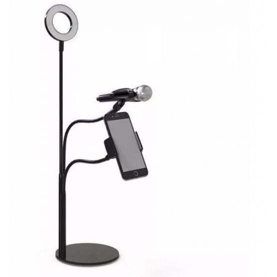 Chân đế để bàn gắn micro thu âm MB5 - 3 IN 1 có đèn Led